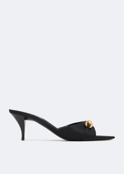 Мюли Saint Laurent Le Maillon, черный