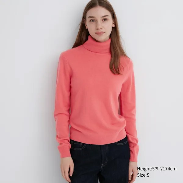 Джемпер Uniqlo женский из кашемира, розовый