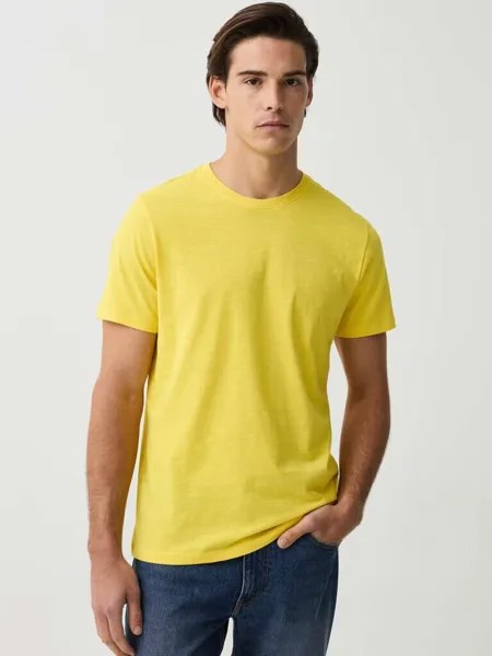 Футболка из джерси из органического хлопка Ovs, цвет lemon yellow