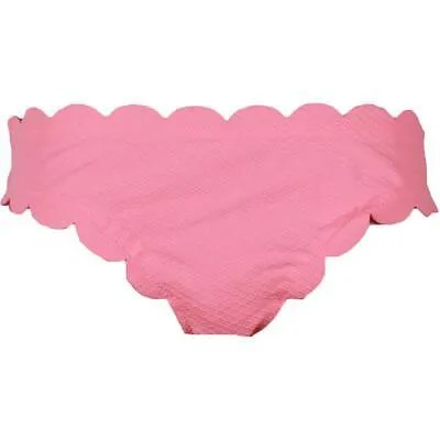 Женские розовые текстурированные плавки с фестонами Jessica Simpson, размер L BHFO 2889