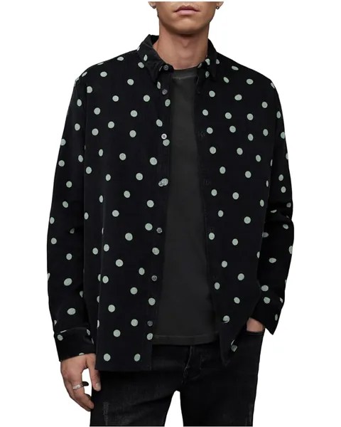 Рубашка AllSaints Ocular Long Sleeve Shirt, черный