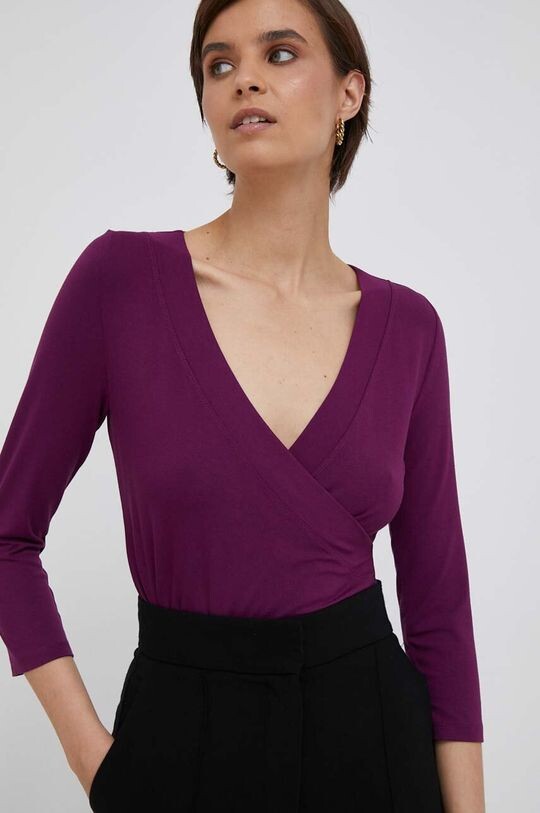 Блузка Lauren Ralph Lauren, фиолетовый