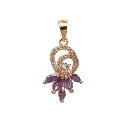 Подвеска Lotus Jewelry, аметист, фиолетовый