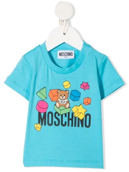 Moschino Kids футболка с логотипом