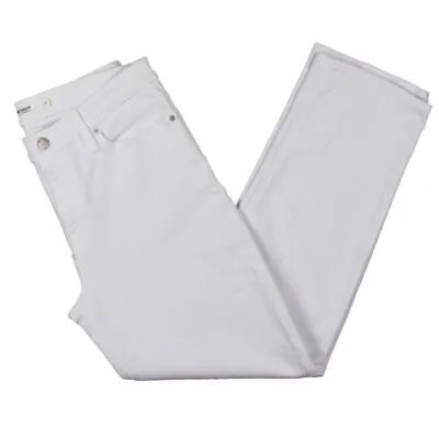 Женские джинсы-сигареты Hudson Nico White Denim с высокой посадкой и узкими штанинами 26 BHFO 7221