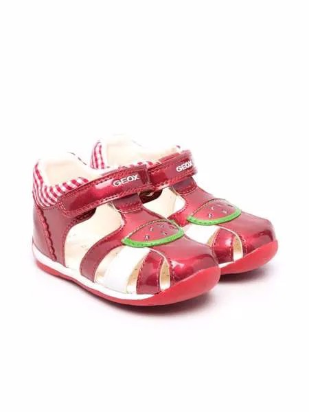 Geox Kids appliqué-detail open toe sandals