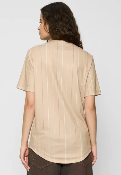Блуза VARSITY TONAL PINSTRIPE BASEBALL Karl Kani, песочный