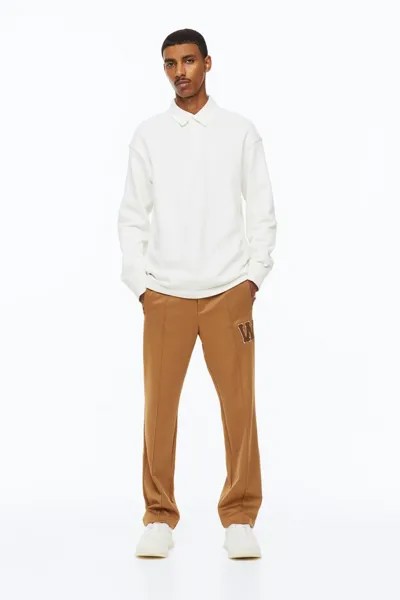 Элегантные джоггеры Regular Fit H&M, темно-бежевый/w