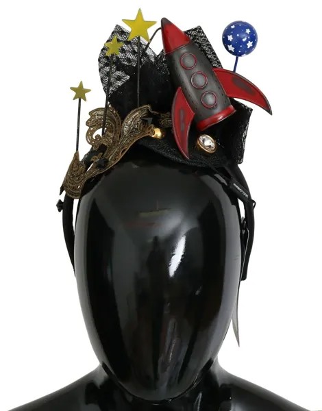 DOLCE - GABBANA Повязка на голову, тиара, диадема со звездами и кристаллами ракеты, один размер, рекомендуемая розничная цена 3000 долларов США.