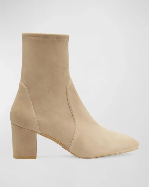 Ботильоны Yuliana из эластичной замши до щиколотки Stuart Weitzman, цвет Cashmere