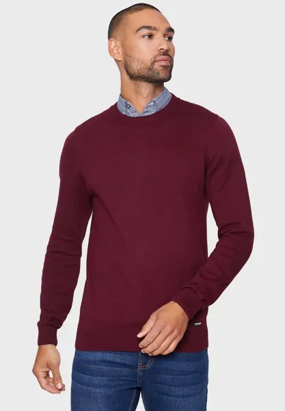 Вязаный свитер GIBBS Threadbare, цвет burgundy