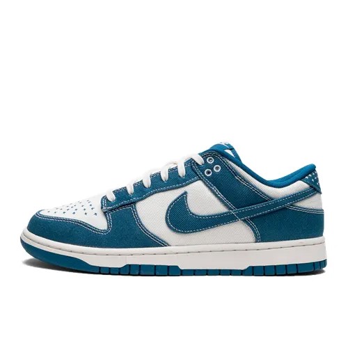 Кроссовки NIKE Dunk Low, размер 38.5 EU, синий, белый