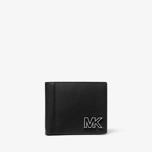 Бумажник MICHAEL KORS, натуральная кожа, без застежки, отделения для карт и монет, черный