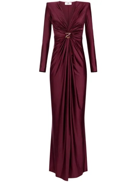 Elisabetta Franchi платье с узлом, красный