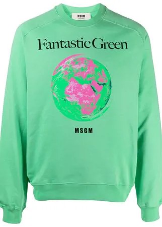 MSGM толстовка Fantastic Green
