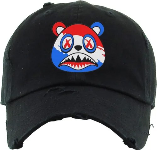 Черная кепка Baws USA Splash Baws Strapback Hat - OSFA