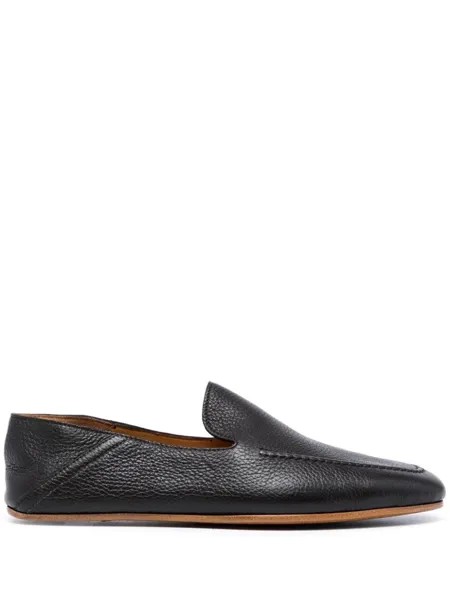 Magnanni лоферы с миндалевидным носком, черный