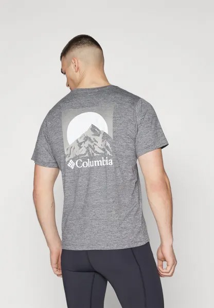 Спортивная футболка HIKE BACK GRAPHIC TEE Columbia, цвет black heather