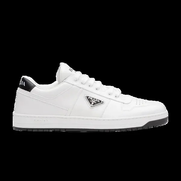 Кроссовки Prada Downtown Leather 'White Black', белый