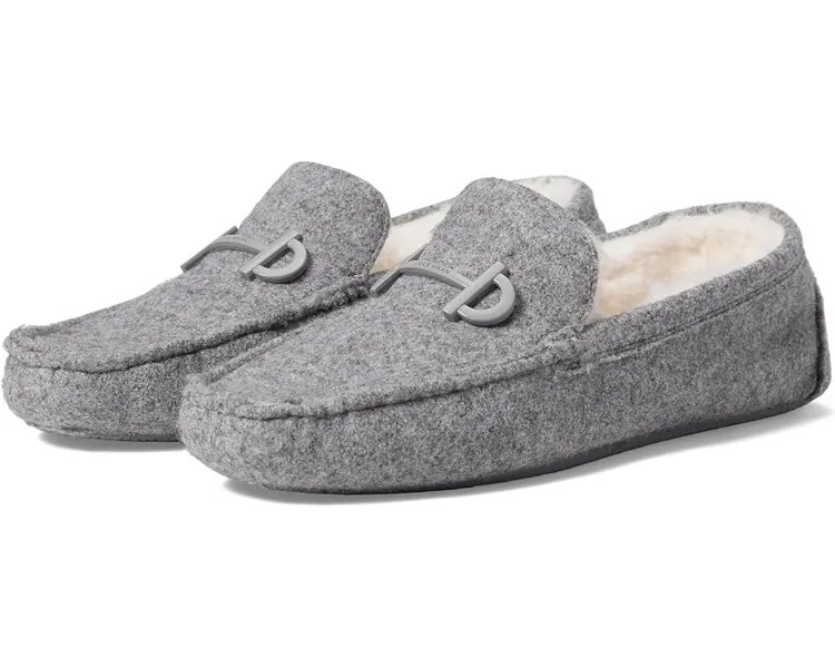 Лоферы Cole Haan Tully Driver, цвет Grey Wool/Natural Shearling