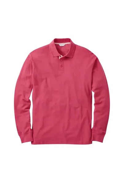 Рубашка поло с длинным рукавом Cotton Traders, розовый
