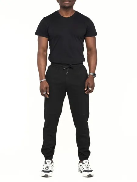 Спортивные брюки мужские NoBrand AD062 черные 50 RU