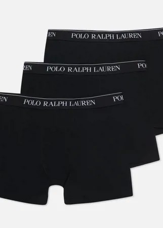 Комплект мужских трусов Polo Ralph Lauren Boxer Brief 3-Pack, цвет чёрный, размер L
