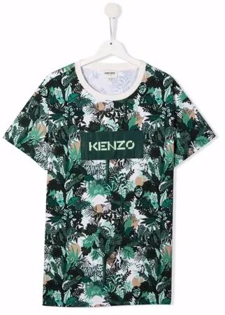 Kenzo Kids футболка с принтом