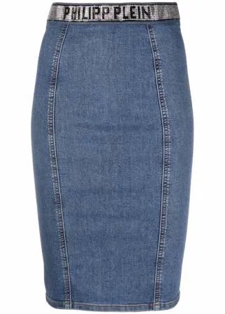Philipp Plein джинсовая юбка-карандаш