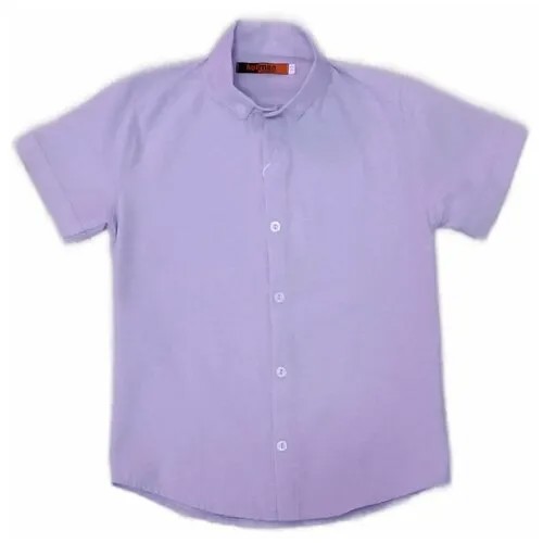 Рубашка, размер 140;146, фиолетовый