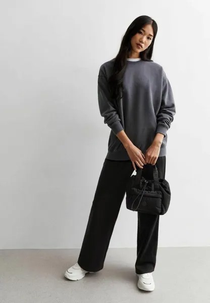 Спортивные штаны Wide Leg New Look, черные