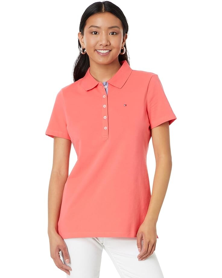 Поло Tommy Hilfiger Solid Short Sleeve, цвет Sherbet
