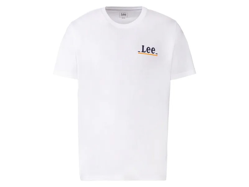 Мужская футболка Lee с небольшим логотипом, белый