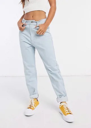 Светлые джинсы в винтажном стиле с завышенной талией Daisy Street-Голубой