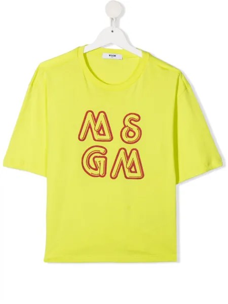 MSGM Kids футболка с логотипом