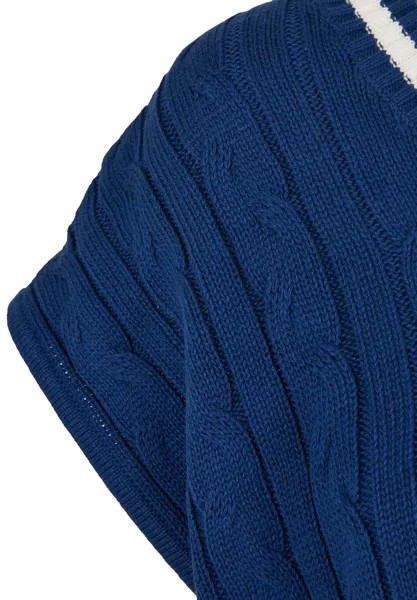 Футболка с принтом Cropped College Slipover Urban Classics, spaceblue