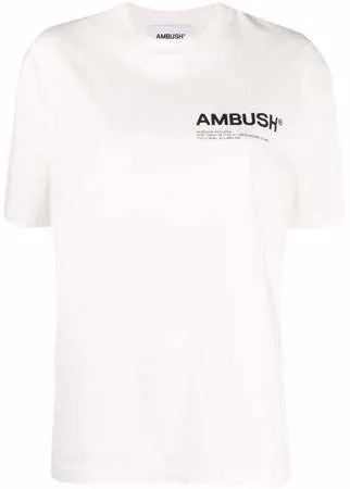 AMBUSH футболка Workshop с логотипом