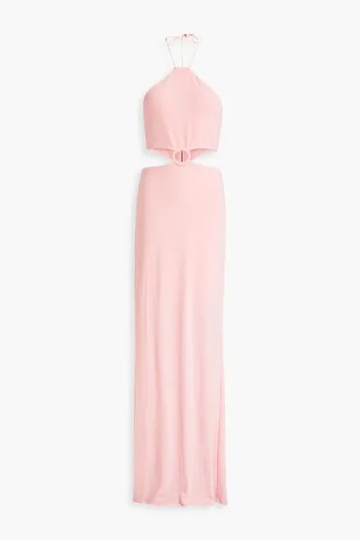 Платье макси из джерси с вырезом Marguerite ALICE + OLIVIA, розовый