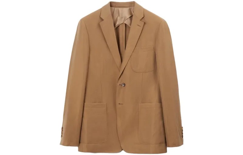 Деловой костюм мужской верблюжьего цвета Burberry, коричневый
