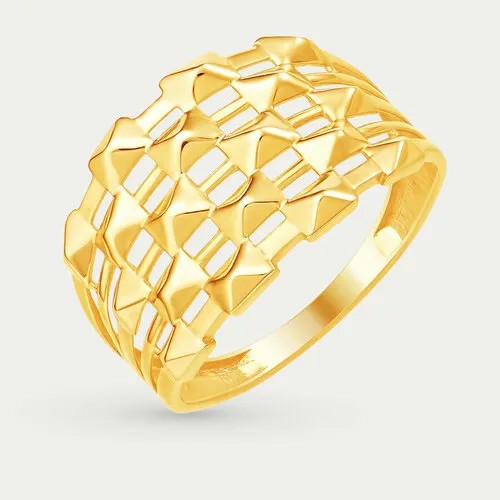 Кольцо GOLD CENTER, желтое золото, 585 проба, размер 19
