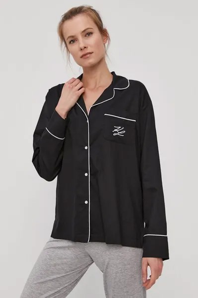 Пижамная рубашка 211W2122 Karl Lagerfeld, черный