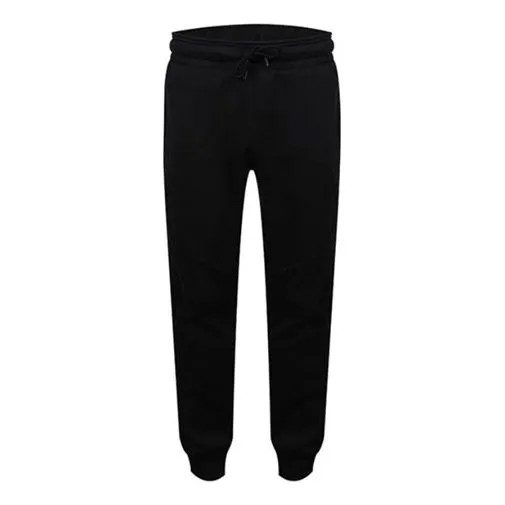 Спортивные штаны Air Jordan Wings Hvy Flc Pant Casual Sports Fleece Long Pants Black, черный