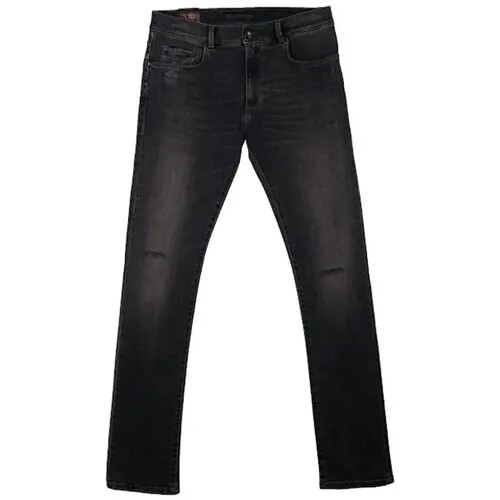 Джинсы Trussardi Jeans, средняя посадка, размер 50, черный