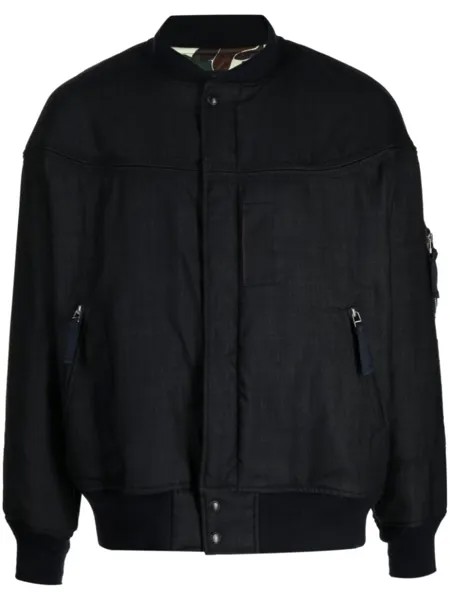 Comme des Garçons Homme бомбер с карманом на молнии, черный