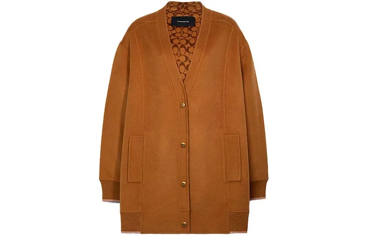COACH Женский свитер, цвет Camel