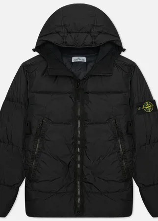 Мужской пуховик Stone Island Crinkle Reps NY Down, цвет чёрный, размер M