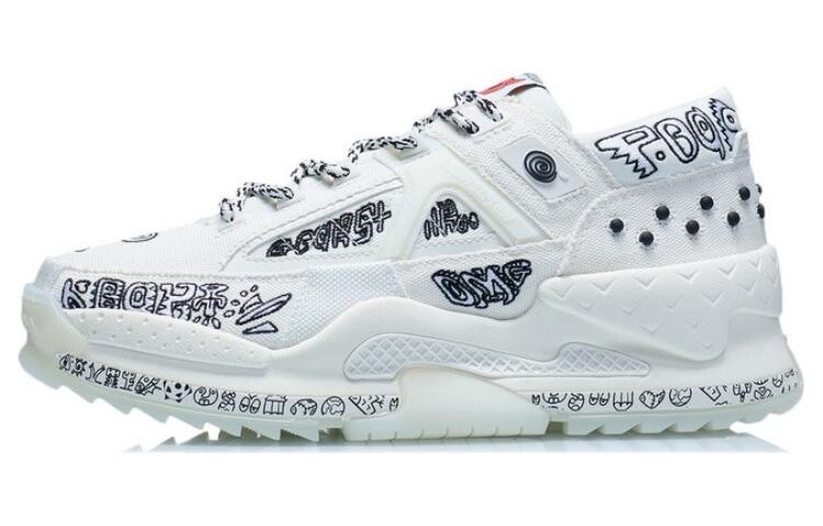 LINING CF Lifestyle Shoes Men Low-top Mist White