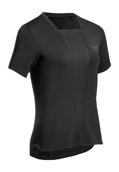 Спортивная футболка RUN SHORT SLEEVE CEP, цвет black