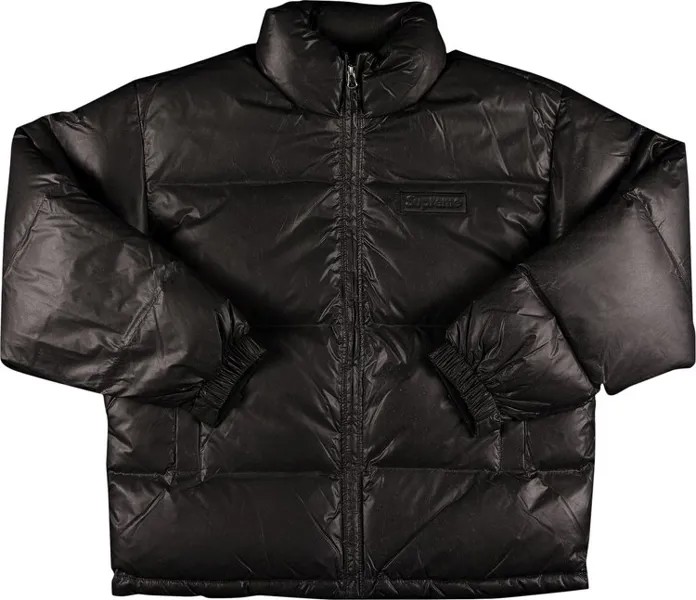 Куртка Supreme Reflective Speckled Down Jacket 'Black', черный
