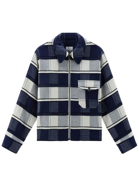 Woolrich клетчатая куртка-рубашка Gentry, синий